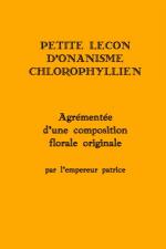 Petite le�on d'onanisme chlorophyllien