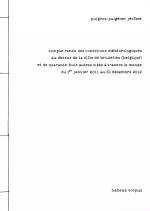 Compte-rendu des conditions m�t�orologiques...
