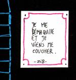 Je me d�maquille et je viens me coucher.