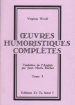 Oeuvres Humoristiques Compl�tes