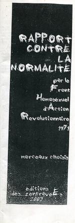 Rapport contre le normalit� - 1971